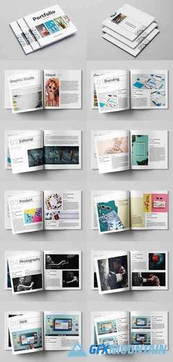 Square Graphic Design Portfolio Layout