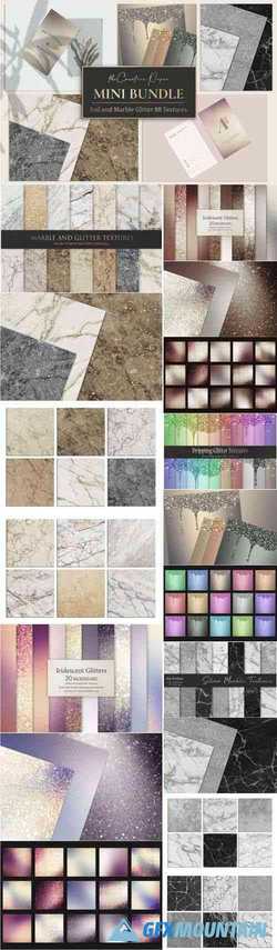 ROSE GOLD FOIL & MARBLE TEXTURES - 4328747
