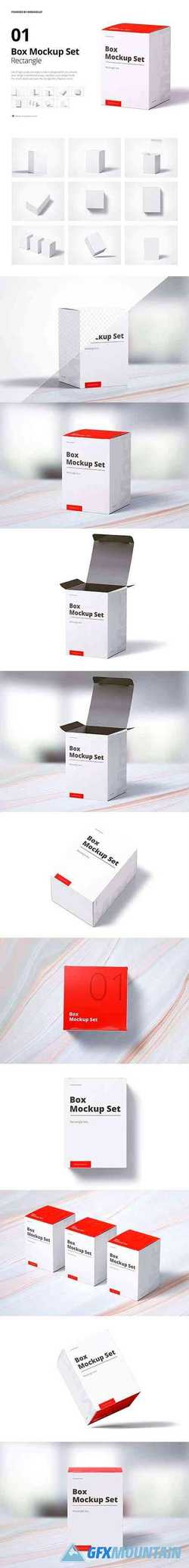Box Mockup Set 01 Rectangle 4250023