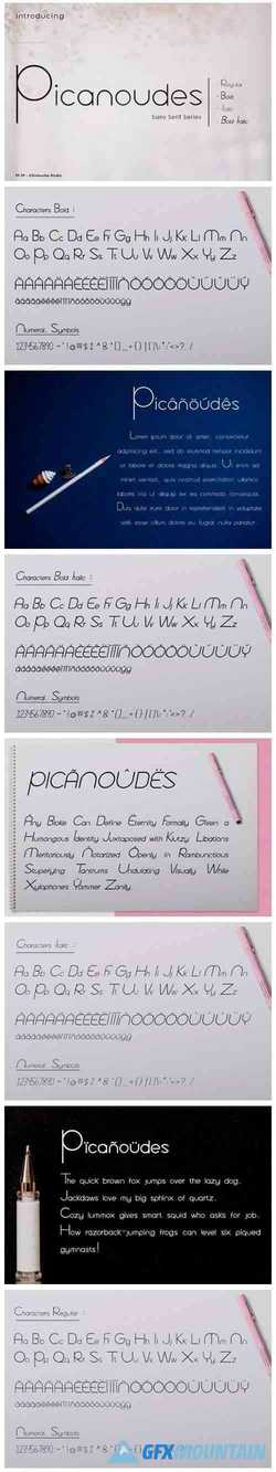 Picanoudes Font 