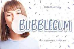  Bubblegum Fun Children Typeface 
