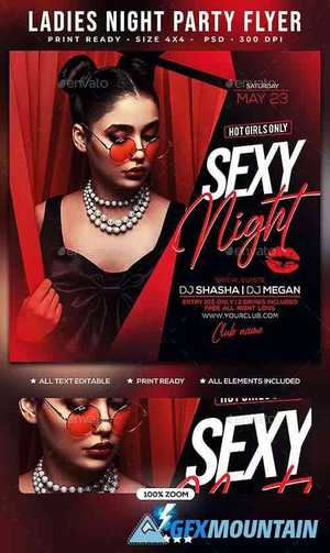 Ladies Night Party Flyer 25606440