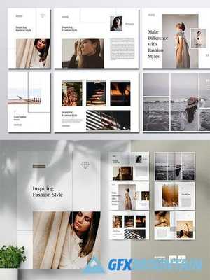 EYOTA Minimal Fashion Lookbook Brochures