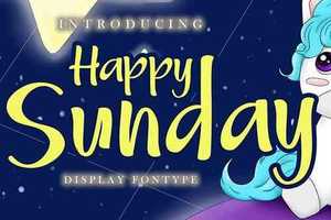 Happy Sunday Display Font