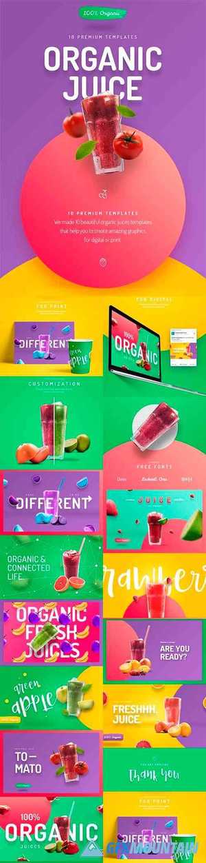 Organic Juice Premium Hero Templates 4539080