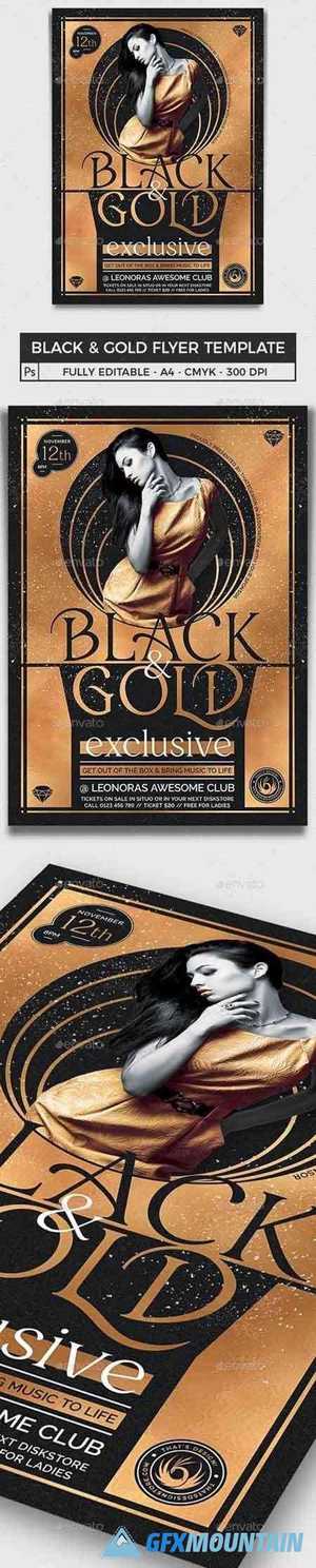 Black and Gold Flyer Template V20 25794968