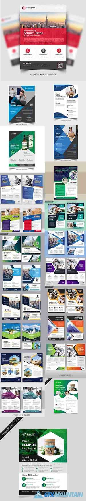 Creative Business and Travel Flyer Template Pack