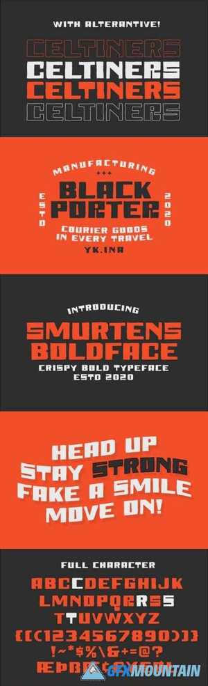 Smurtens Bold Typeface