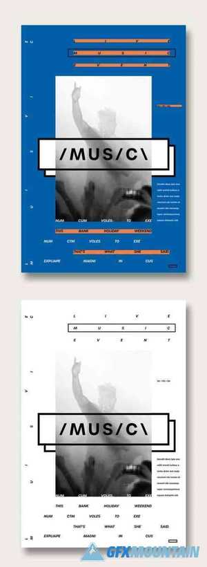 Blue and White Poster Layouts 329186147