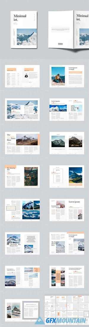 Minimalist Magazine Template 4227929