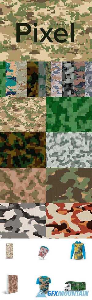 Pixel camouflage textures - 3918280