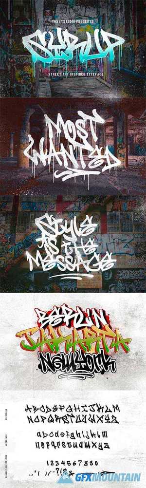 Graffiti inspired Typeface | Syrup - 4657120