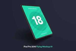 iPad Pro - Flying Mockup 01