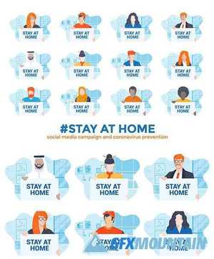 Stay at home awareness social media campaign