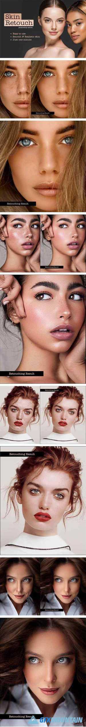 Realistic Skin Retouching PS Action 26204443