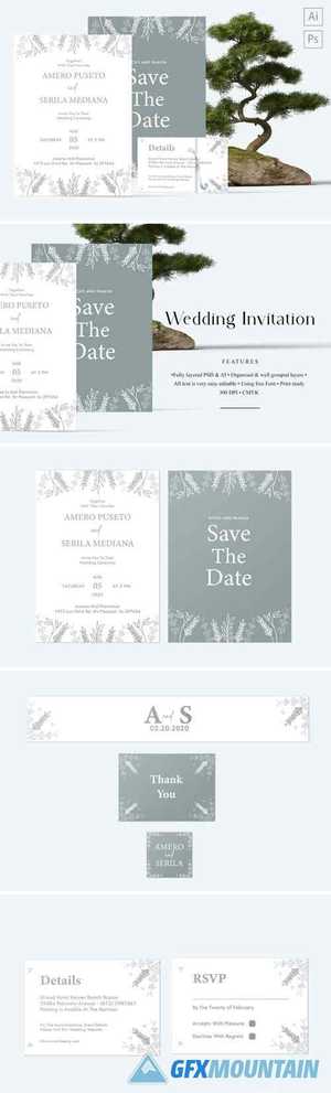 Amero and Serila Wedding Invitation