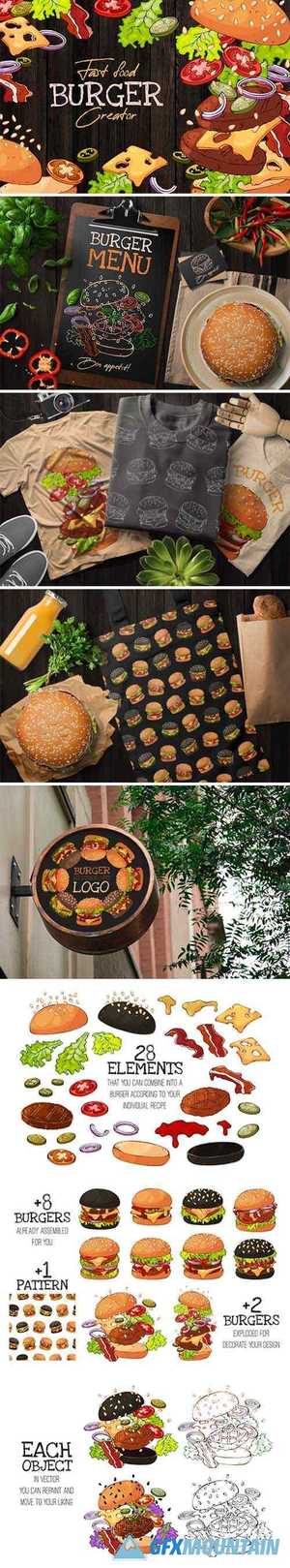 Fast Food Burger Creator 3985078