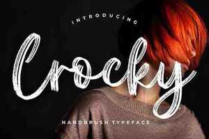 Crocky Handbrush Typeface 