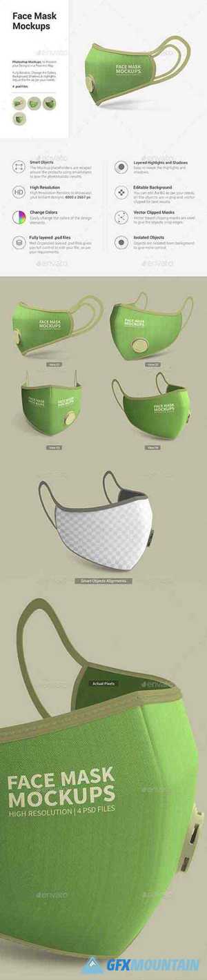 Face Mask Mockups 26455195