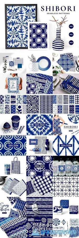 Shibori Tie Dye Seamless Patterns 4052675