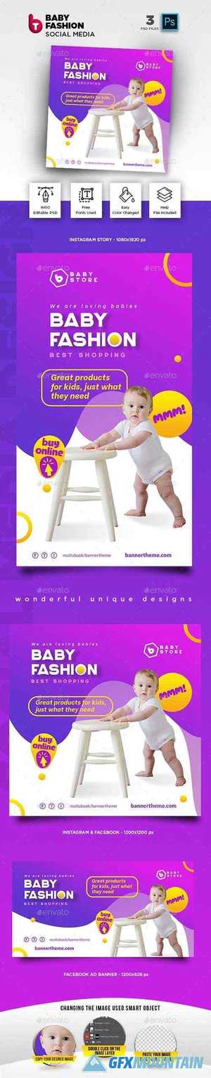 Baby Fashion Social Media Pack 26435839