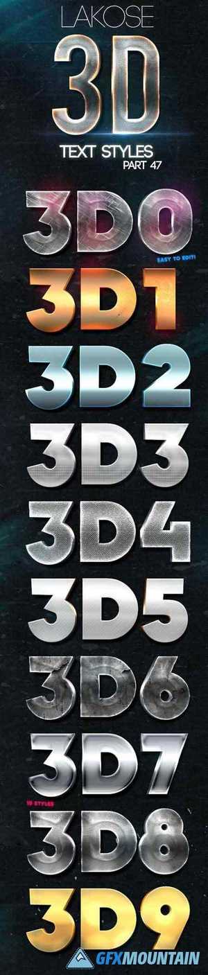 Lakose 3D Text Styles Part 47 24220050