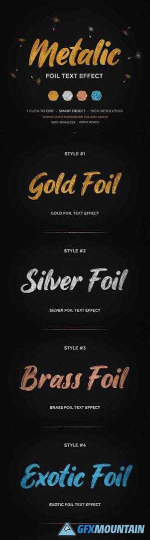 Metallic Foil Text Effect 26473998