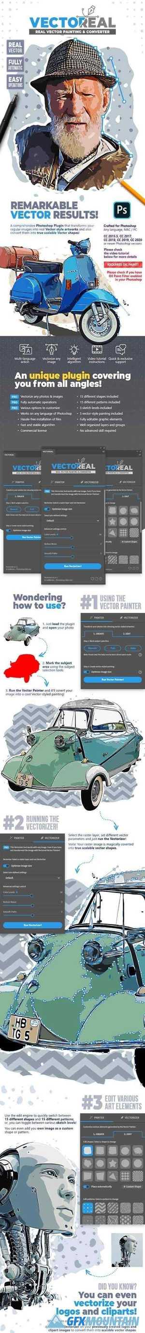 Vectoreal Real Vector Painting & Converter Photoshop Plugin 26621382