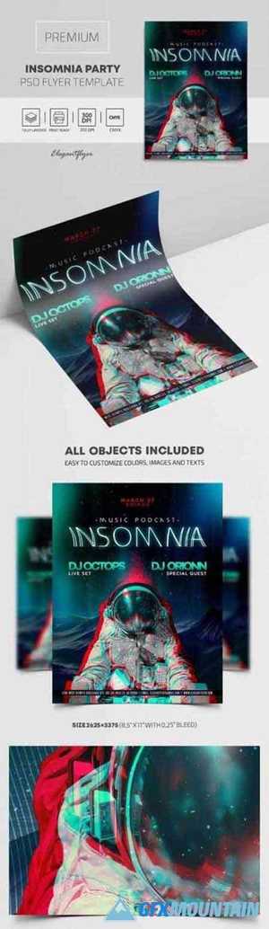 Insomnia Party – Premium PSD Flyer Template
