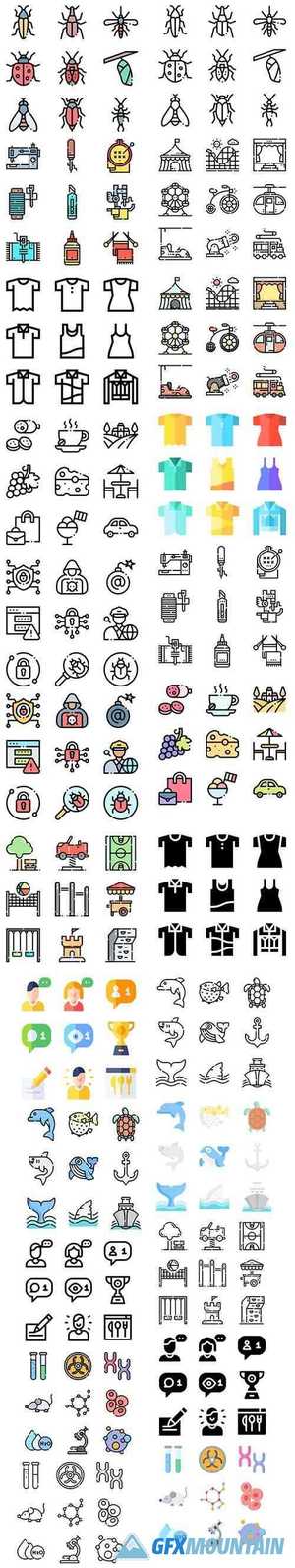 Vector Icons - More 1000+ Icons in 1 Pack!