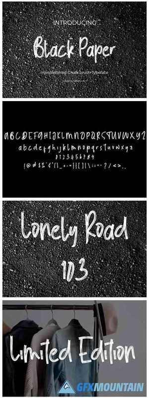 Black Paper Font