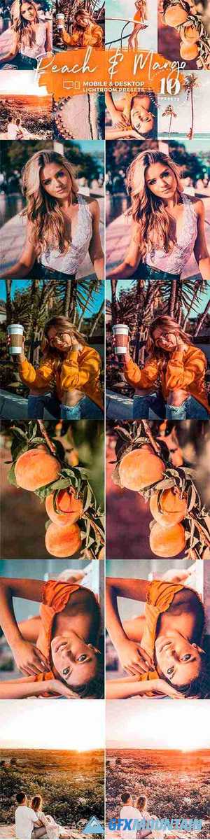 10 Peach & Mango Mobile Presets 5143137
