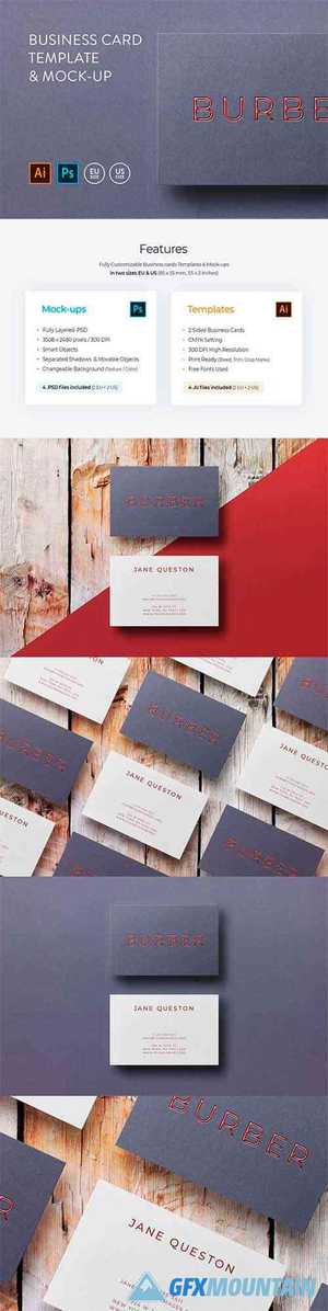 Business card Template & Mock-up #5