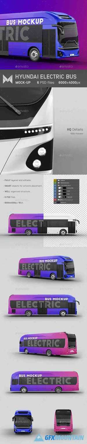 Hyundai Electric City Bus Mockup 27476773