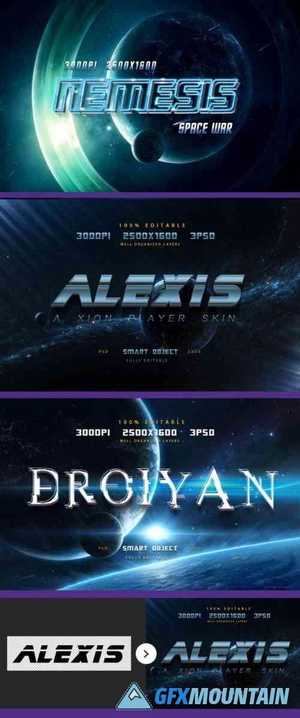 Sci-fi Game Styles - Space Trip Text Effects-Planet Photoshop Text Effects 27491759