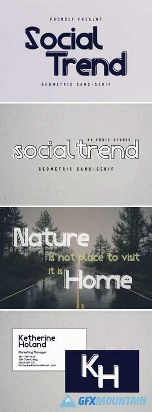  Social Trend Font
