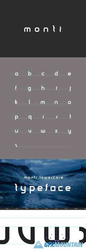 Monti Minimal Typeface