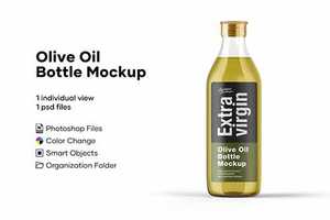 Olive Oil Bottle Mockup 5276739