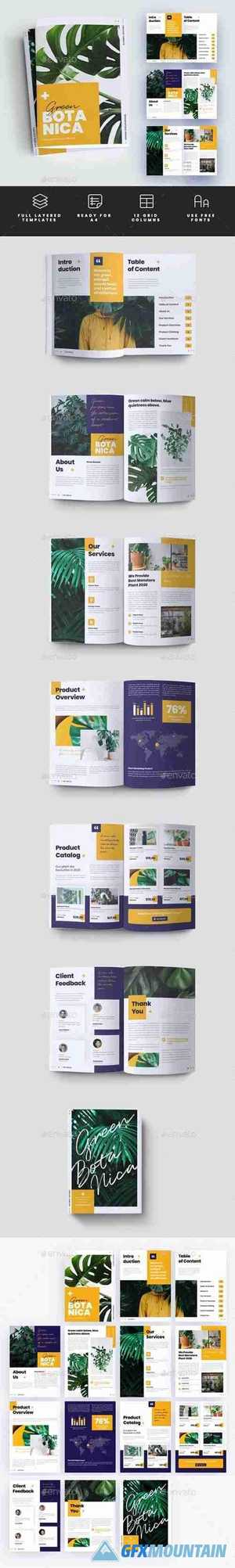 Green Botanica - Creative Brochure Template 28125720