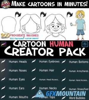 Cartoon Humans Creator Pack Brushes 5187447