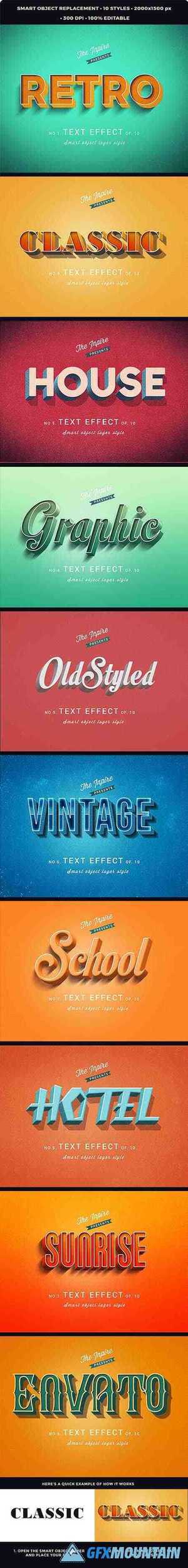 3D Vintage Retro Text Effcets V2 27625402