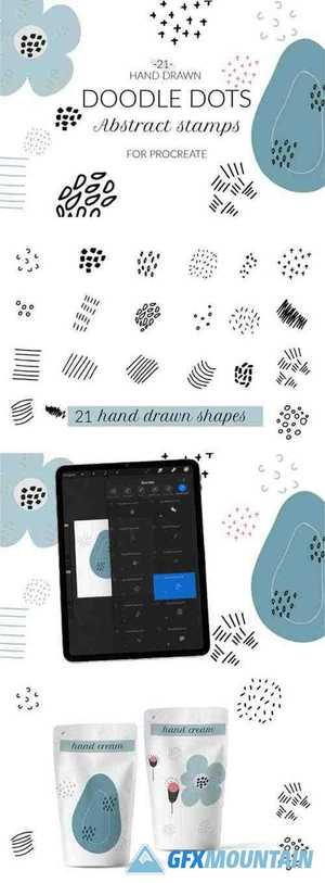 Doodle Abstract Texture Procreate Stamps 5588343