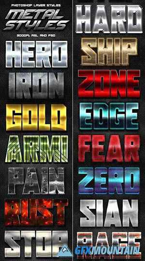 Metal Text Effects Layer Styles Volume 5 28199823