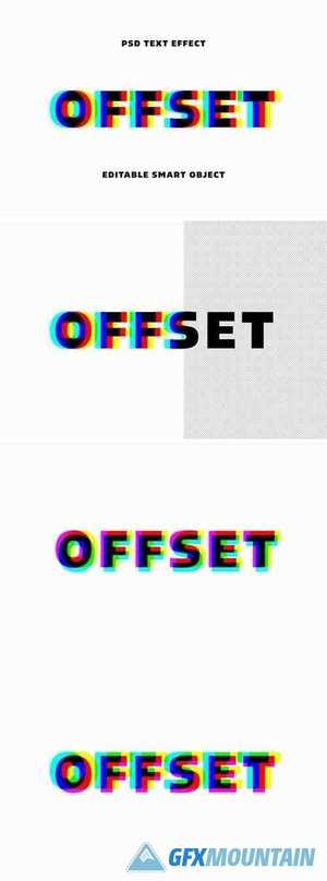 Anaglyphic Stereo Text Effect