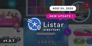 Listar v1.3.7.2 - WordPress Directory and Listing Theme [themeforest, 23923427]