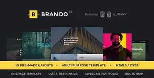 Brando v1.2 - Responsive Multipurpose OnePage Template [themeforest, 13486658]