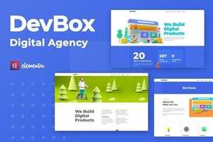 DevBox v1.0 - Creative Digital Agency Elementor Template Kit [themeforest, 28287319]
