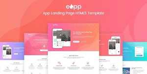 eApp v1.0 - 5 in 1 App Landing Page [themeforest, 21799725]