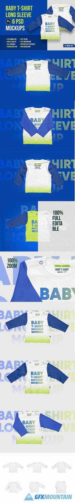 Baby T-Shirt Long Sleeve Mockups 5336826