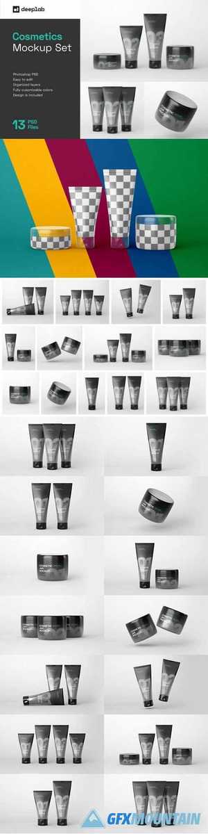 Cosmetics Mockup Set | Tube and Jar 5430550